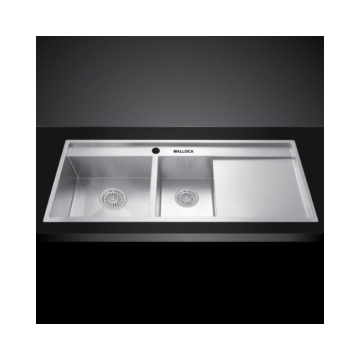 Chậu rửa bát inox 2 hố Malloca MS 6306