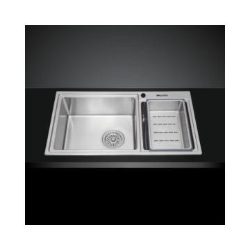 Chậu rửa bát inox 2 hố Malloca MS 8801