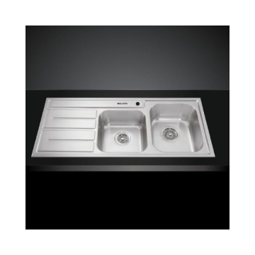 Chậu rửa bát inox 2 hố Malloca MS 1027L NEW