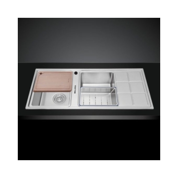 Chậu rửa bát inox 2 hố Malloca MS 8815R