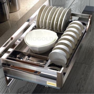 Giá bát đĩa inox hộp Eurogold EU133600